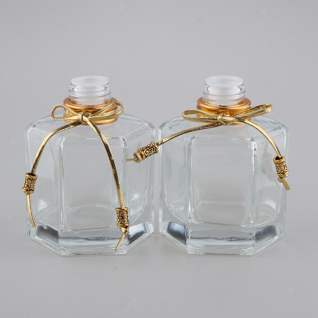 4Pcs 100ml Fragrance Glass Diffuser Bottles for DIY Craft Reed Essential Oil