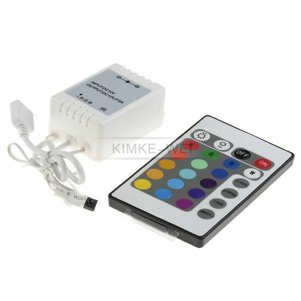 Control Box & Remote for 5050 SMD LED Strip - Cathode