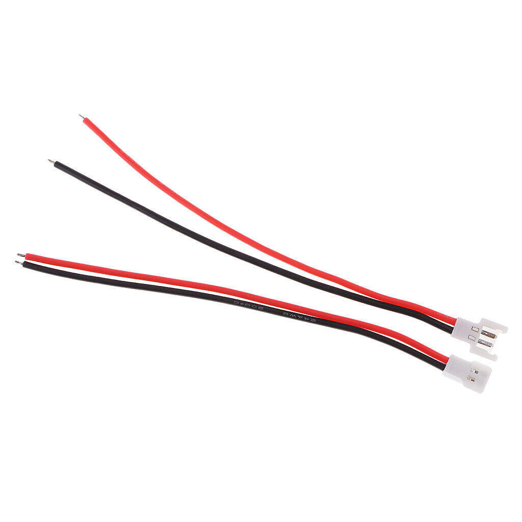Set of 10 100mm 51005 2-Pin Wire Charging Adapter Cable for RC Lipo Battery