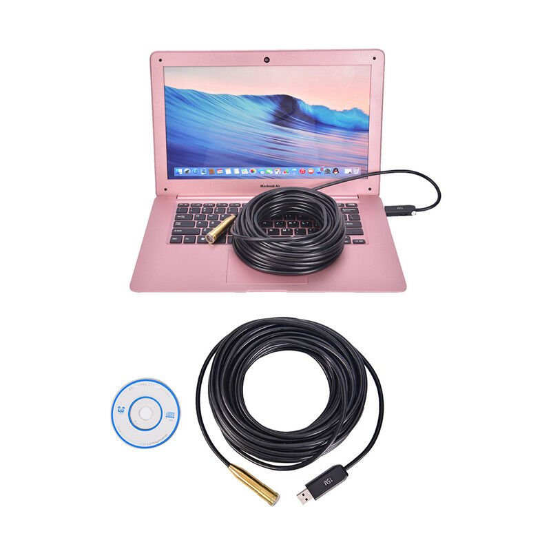 Pipe Inspection Camera Endoscope Video15m/50 Ft Sewer`Drain CleanerWaterproo FG