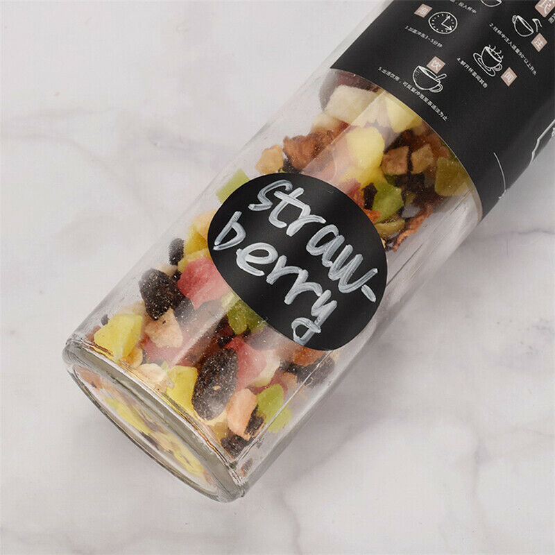 60Pcs/Set Waterproof Kitchen Home Jars Bottles Tags Blackboard Labels Sti.l8