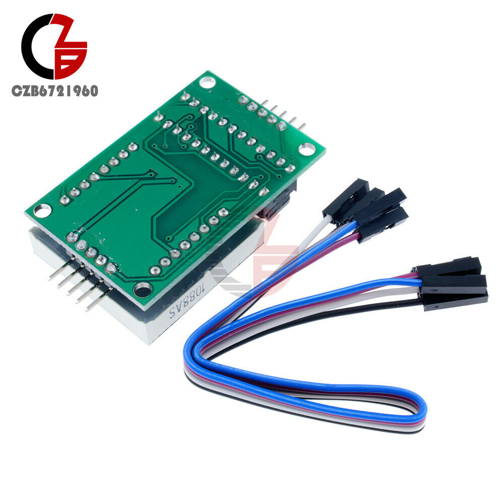 10PCS MAX7219 LED 8x8 Dot Matrix Module Red Light Assembled w/ Cable For Adduino