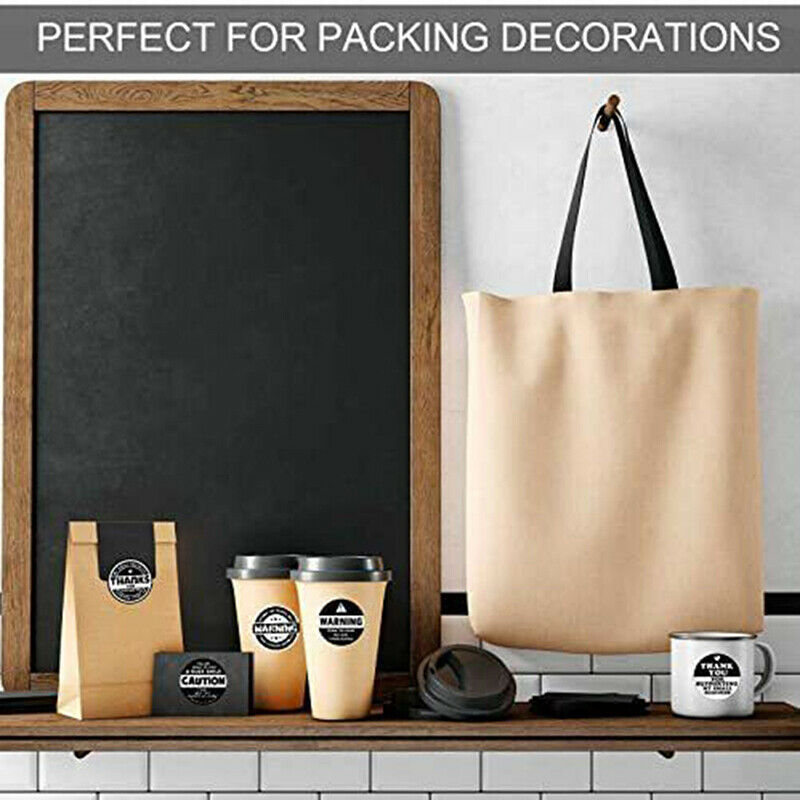 500pcs Black and White Adorable Warning Stickers Labels Extreme Happiness.l8