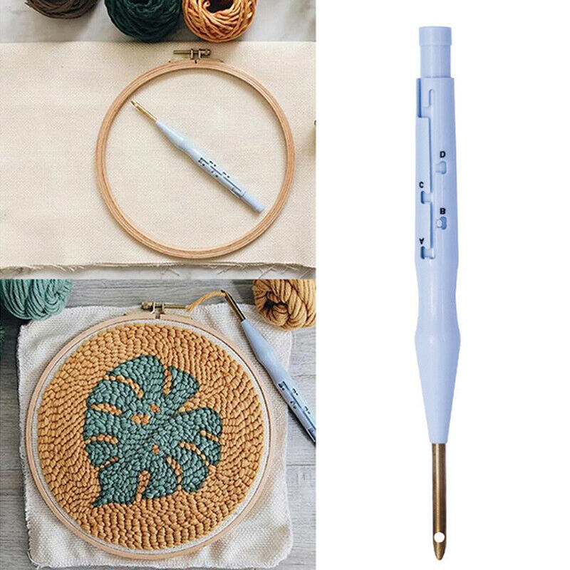 1PC Plastic Punch Needle Embroidery Pen Set Adjustable Punch Needle Weavi.l8