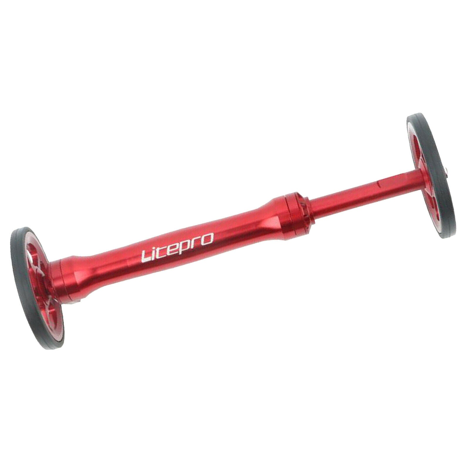 Folding Bicycle Easy Wheel Extension Rod for Brompton Red