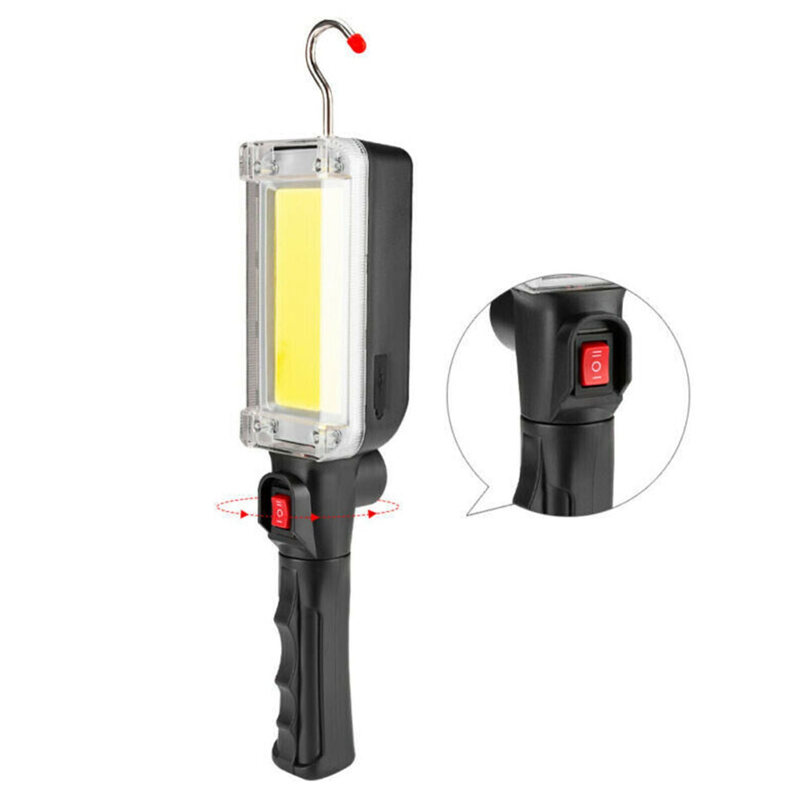 USB Rechargeable COB LED   Flashlight Work Light Magnetic Camping Lamp Torch