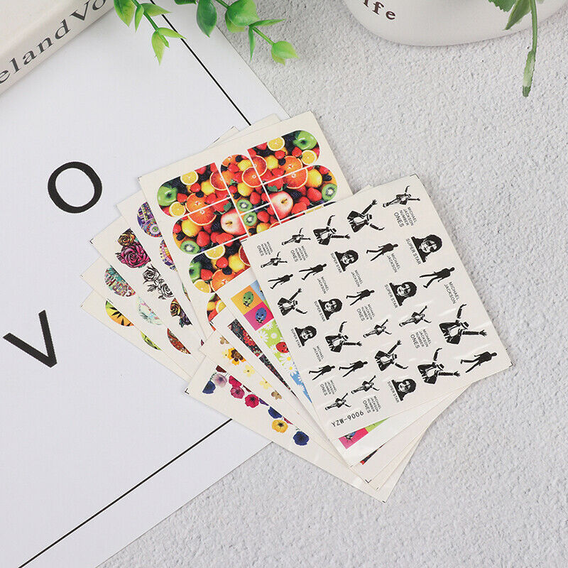 5pcs Mixed Stickers For Nails Abstract Manicure Nail Art Decoration Stic HoJ Kt