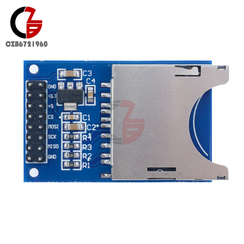 10PCS SD Card Module Slot Socket Reader SPI ARM/MCU For Arduino Peripheral MP3