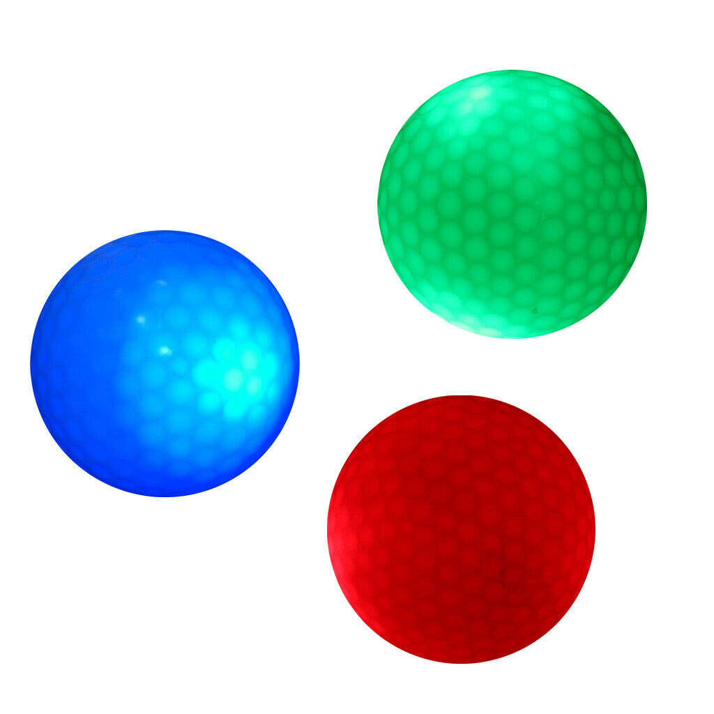 3Pcs Night Golf Balls LED Golf Balls Perfect for night golf and practice