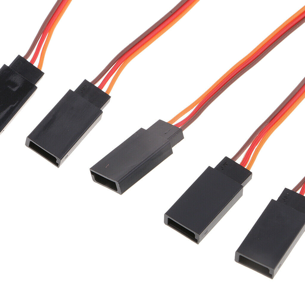 15x 3 Pins Servo Extension Lead Cord Cable for Futaba JR Connector Parts
