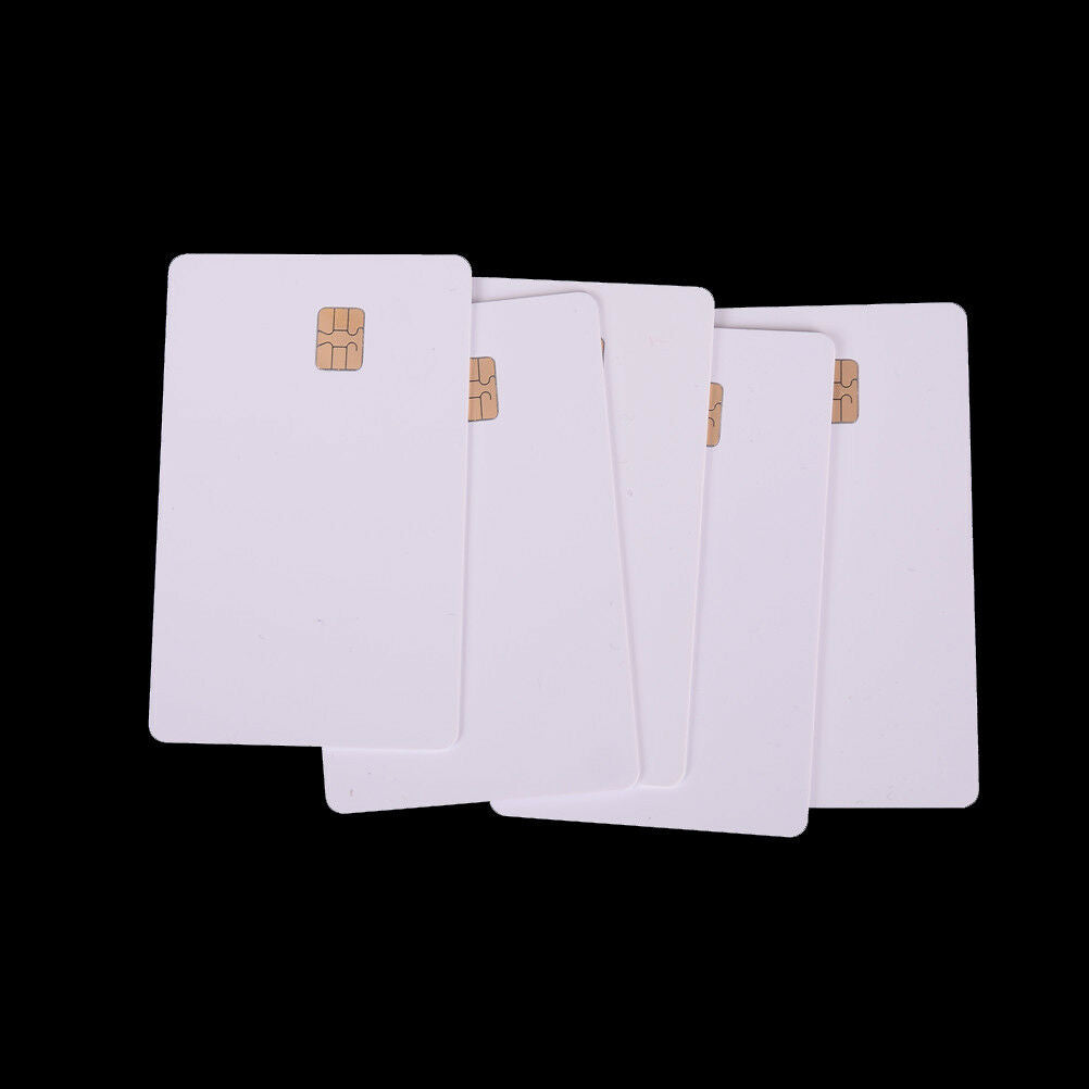 5X ISO PVC IC With SLE4442 Chip Blank Smart Card Contact IC Card Safety Wh.l8
