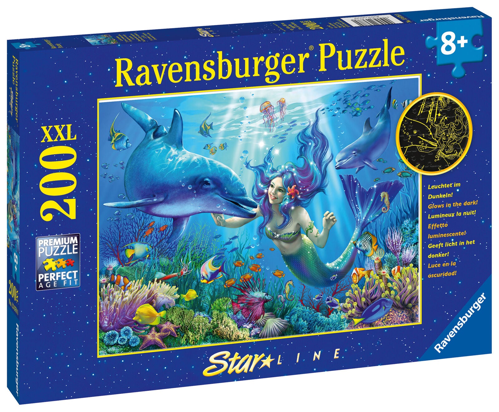 13678 Ravensburger Underwater Paradise XXL 200pc Jigsaw Puzzle Glow in the Dark