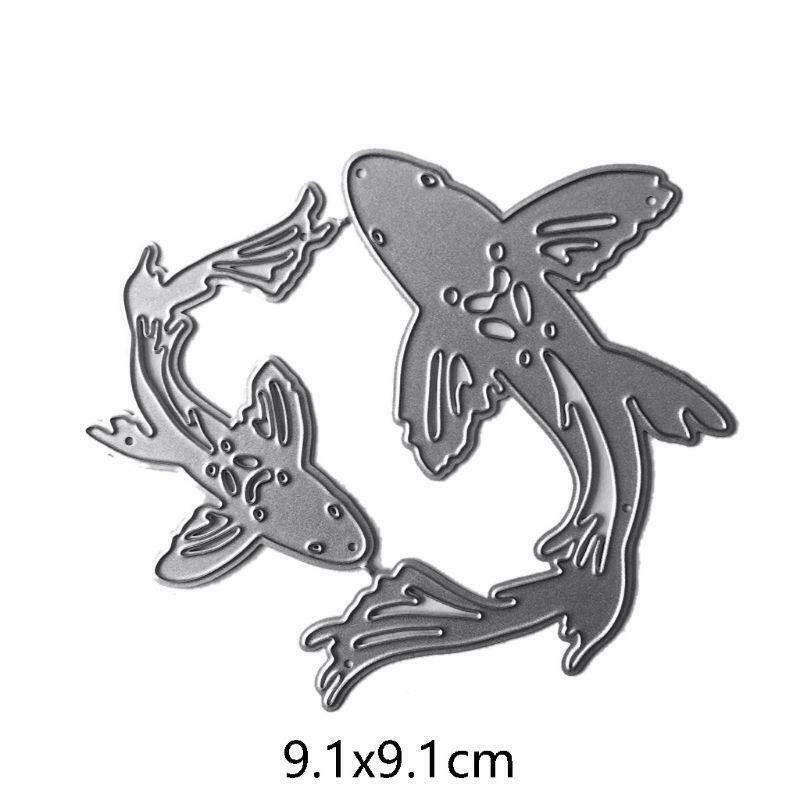 Fish Metal Cutting Dies Stencil Scrapbooking DIY Album Stamp Paper Card Emboss