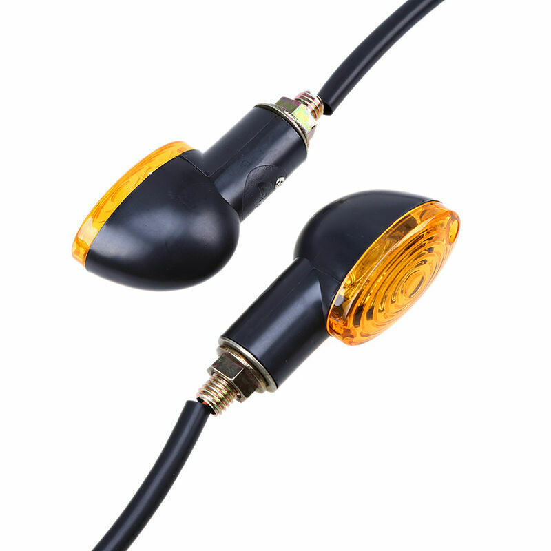4PC 12V Universal Turn Signal Light Amber Lamp Fit For Yamaha Motorcycle Scooter