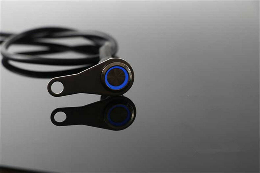 Waterproof Self Locking Button Switch with Blue LED As For Headlight  Fog Light