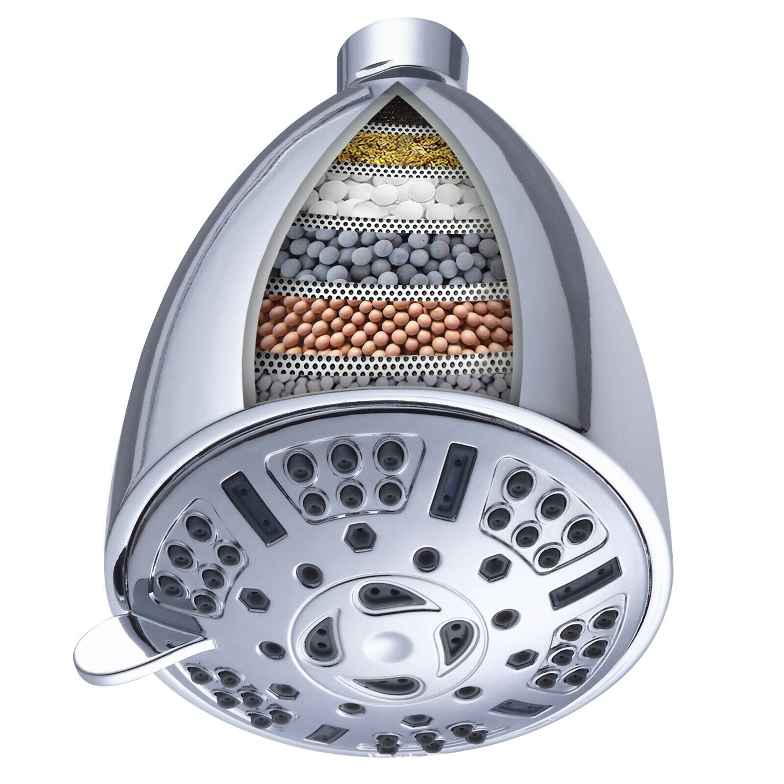 High Output Filtered Shower Head Water Showerheads High-Pressure Accessory