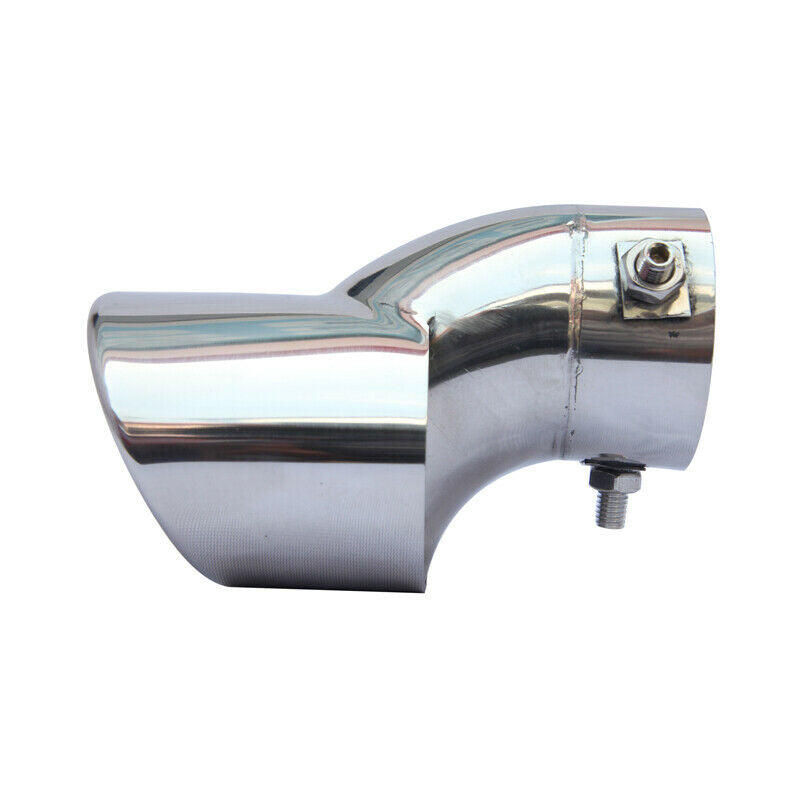 Universal Stainless Steel Car Exhaust Tail Muffler Tip Pipe Fit Pipes 2.5" inlet