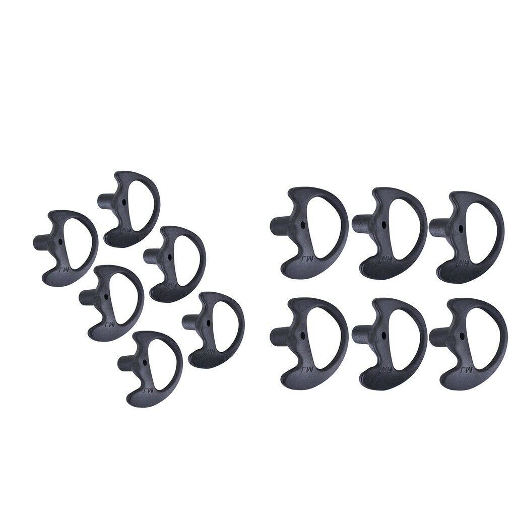6x Silicone Ear Bud for Covert Acoustic Tube Earpiece For Two-way Radio
