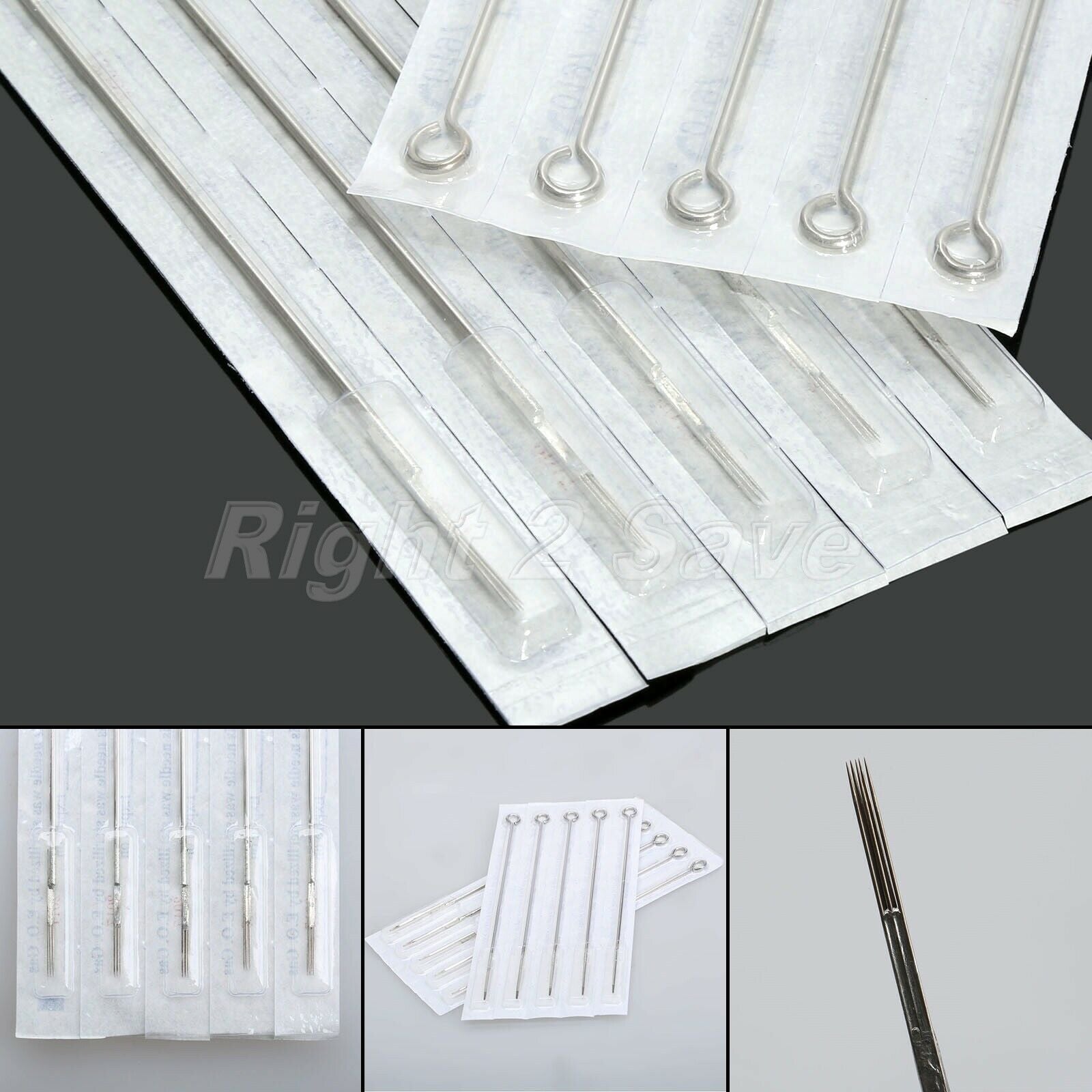 10pcs 5M1 Tattoo Needles Pro Stainless Steel Sterilized Round Liner Machine