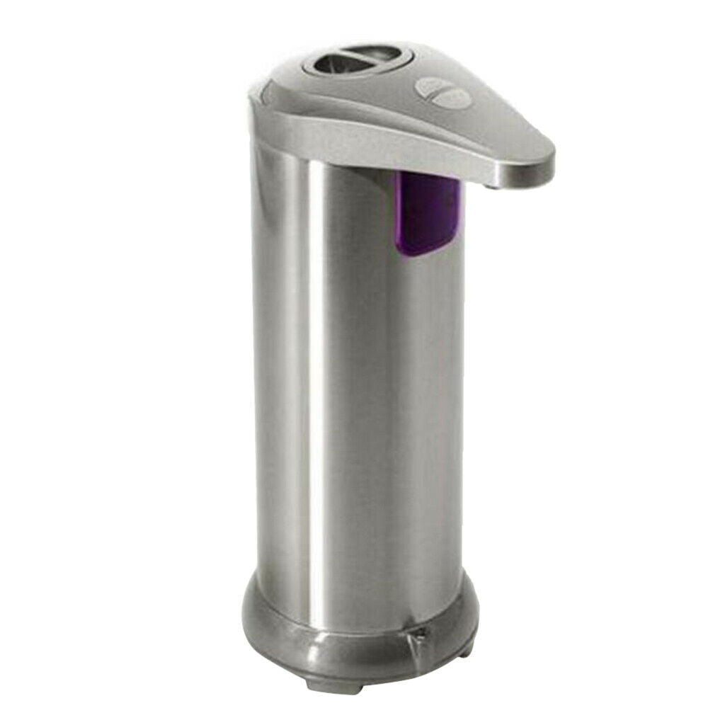Stainless Steel Automatic Liquid Soap Dispenser, Waterproof Base Touch Free