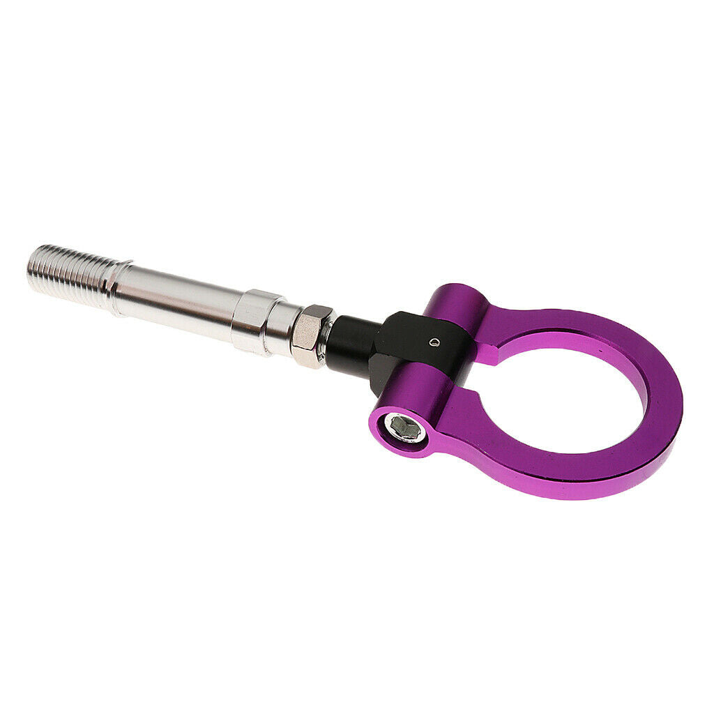 2pcs Heavy Duty Tow Hook, Front Rear Bumper Trailer Ring Eye Towing Hook Kit