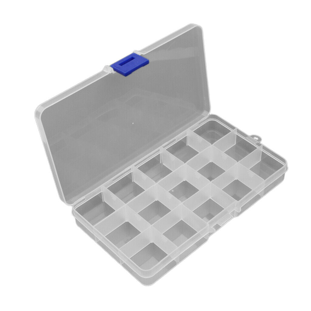 Guitar Picks Collection Kit Holds Guitar Picks Clear Case with 15 Grids