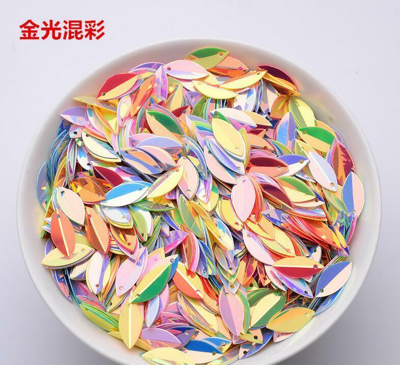 200pcs Horse eye concave Sequins DIY ornament clothing Sewing Accessories 15mm