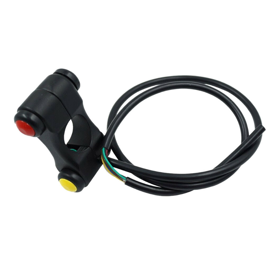 12V Motorcycle 7/8" Handlebar Switches Headlight Horn Start Switch 3 Buttons