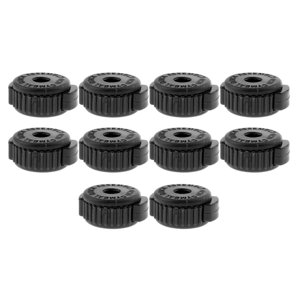 10 Pieces Quick Release Cymbal Nuts Part Percussion Instrument Kit 30mm