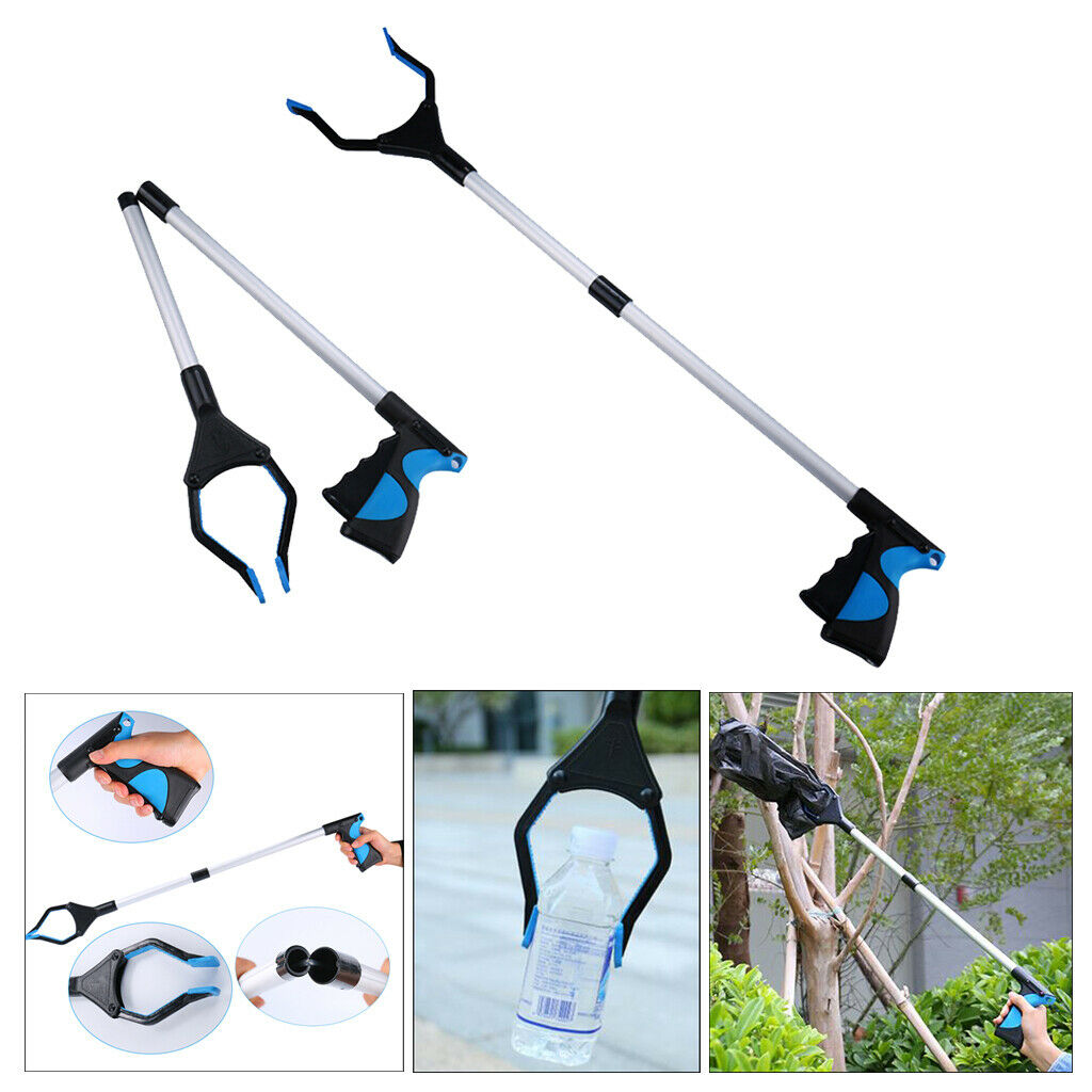Pack of 2 Grabber Reacher Litter Picker Reach Tool Scalable Arm Extender