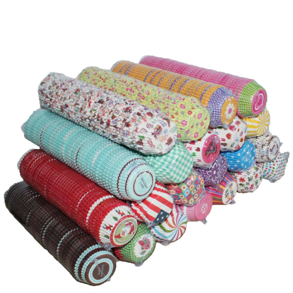 1000Pcs 7cm Colorful Paper Cupcake Liners Muffin Cups   Baking Mold