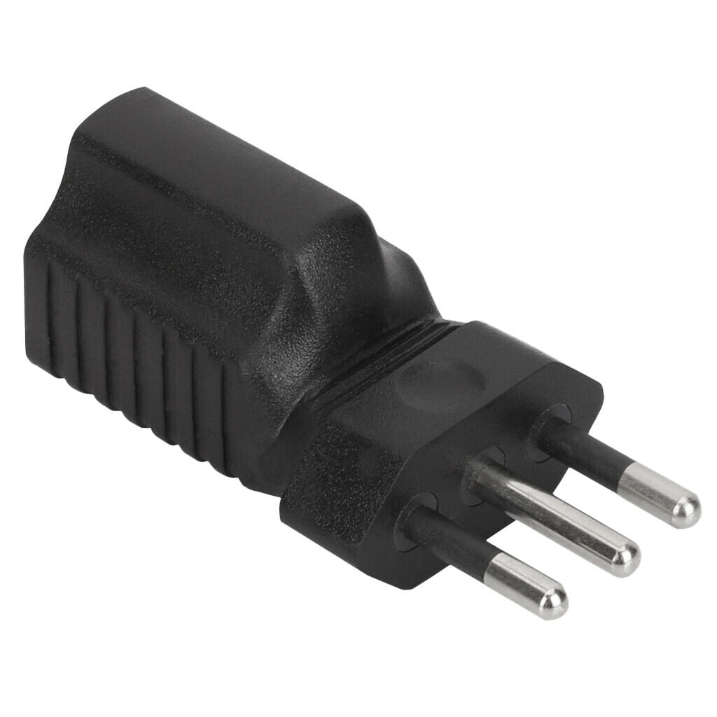 Three Round Pin Extension Plug 5-15R Female 10A 250V Socket Converter