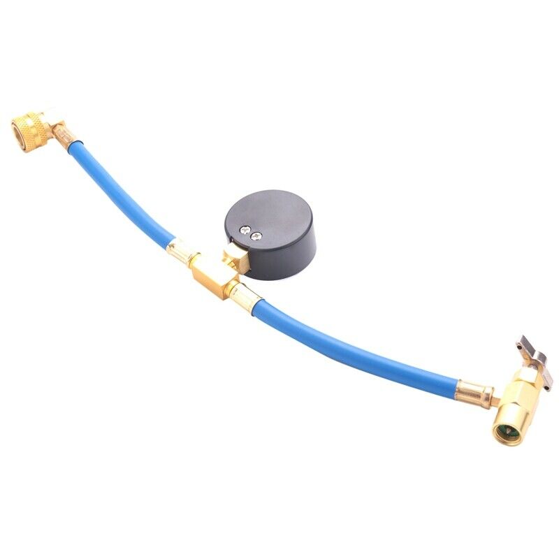 R134A Car Ac Refrigerant Charge Hose Kit Recharge Hose With Gauge,A/C 1/2 RechT8