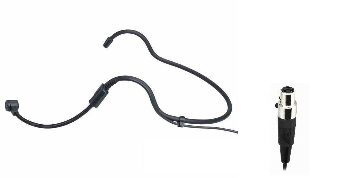 4 Pin TA4F Headworn Headset Condenser Microphone Mic For SHURE Wireless System