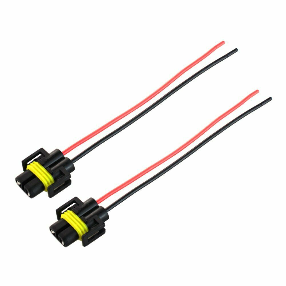 2x H11/H9/H8/880/881 Headlight/FogLight Female Adapter Harness Socket Wire Cord