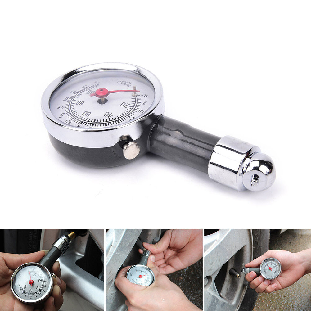 New Auto Motor Car Truck Bike Tyre Tire Air Pressure Gauge Dial Meter Veh.l8