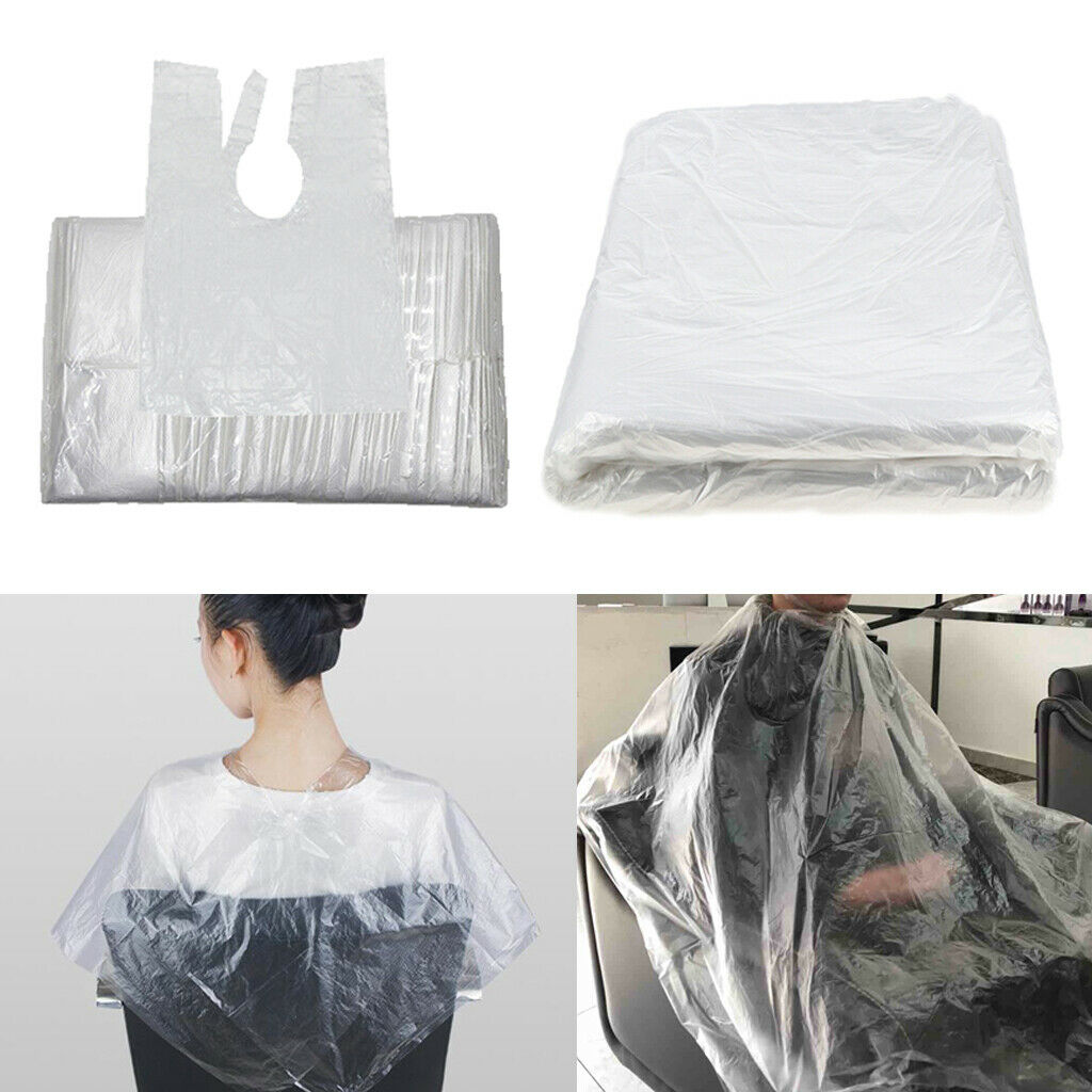 150x Disposable Hair Cutting Capes Salon Gown Stylist Barber Hairdressing Capes