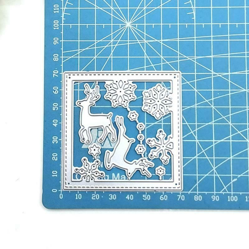 Snowflake Elk Box Carbon Steel Cutting Dies DIY Scrapbooking Photo Album Making
