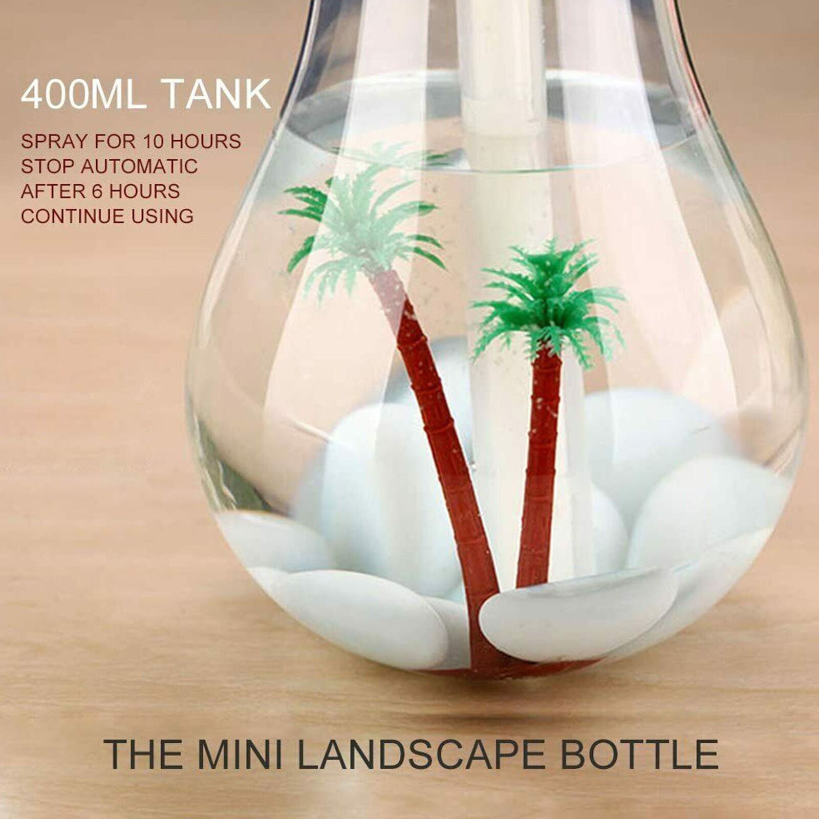Bulb Essential Oil Diffuser Humidifier Ultrasonic LED USB Aroma Air Purifier