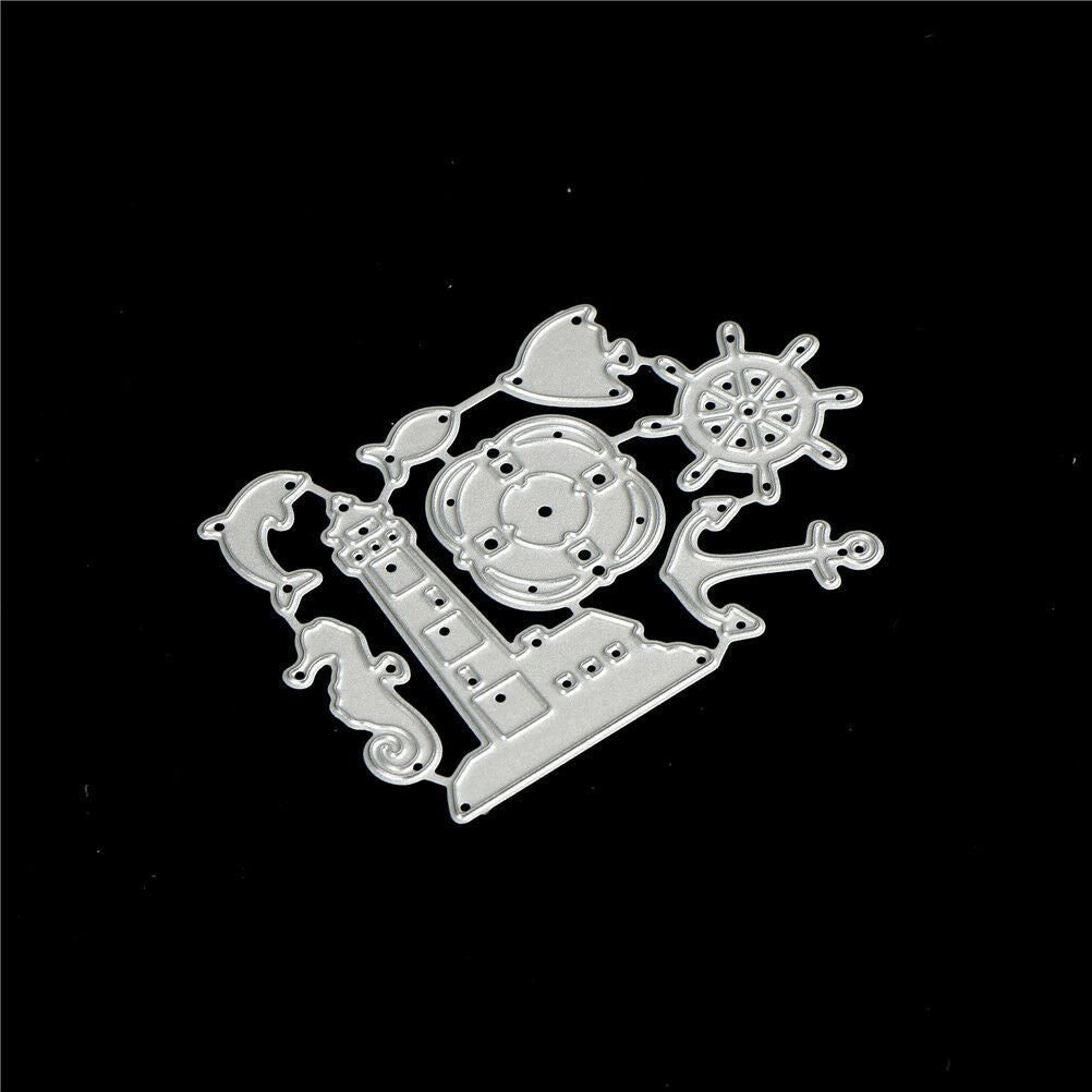 Ocean Rudder Design Metal Cutting Die For DIY Scrapbooking Album PaperCard.l8