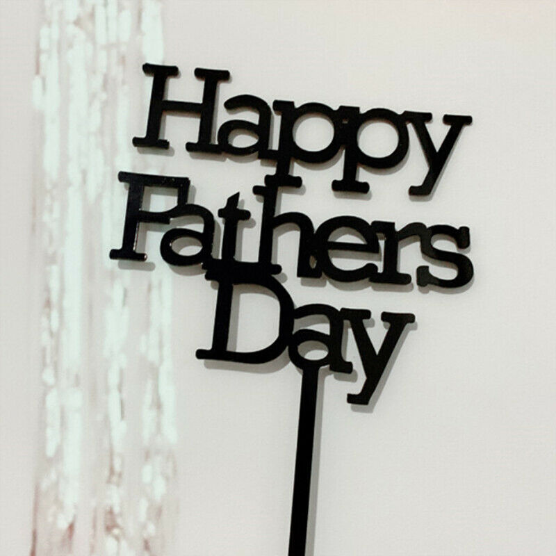 Happy Father's Day Cake Topper Daddy Birthday Cupcake Topper Party Cake t.l8