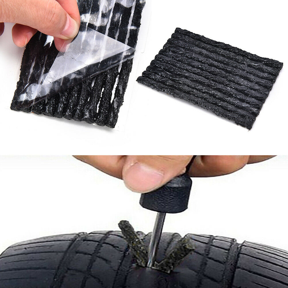 100x Tubeless Tire Tyre Puncture Repair Kit Strips Plug Car cycling Bike ã€ g Tt