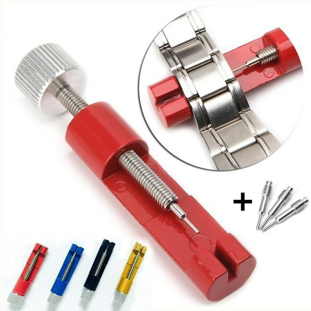 Bracelet Link Pins Remover Kit Metal Adjuster Watch Band Strap Pin Removal Tool