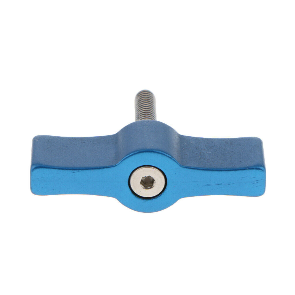 T-shaped handle screw M4 Adjustable screw for photo camera (blue,