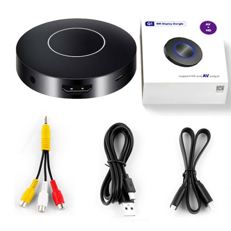 Car Home Media Player Airplay HDMI+AV RCA TV WiFi MirrorLink Screen Video Dongle