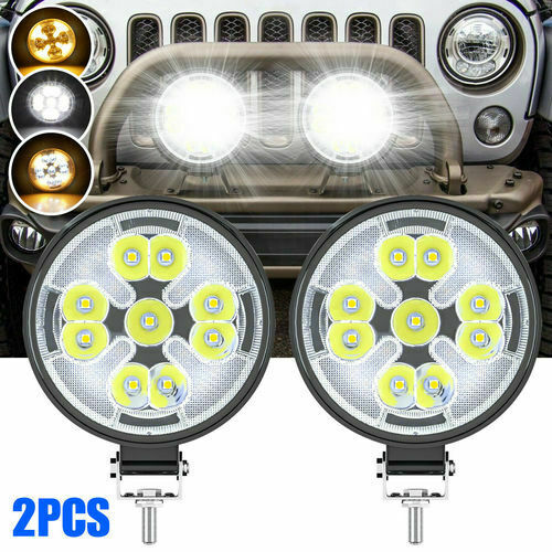 2x 4inch LED Work Light Bar 63W 4WD Offroad Spot Pods Fog Truck SUV Driving Lamp