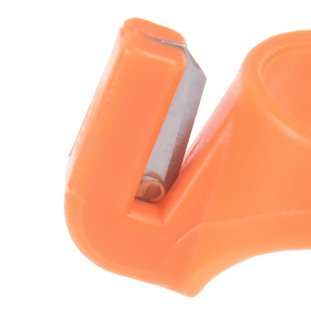 3X plastic sewing thimble ring with blade finger thimble thread cutter DI.l8
