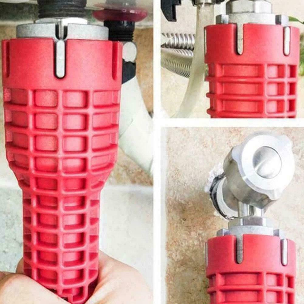Multifunction Spanner 18 IN1 Sink Basin Faucet Wrench Install Tap Tool Sink Tool
