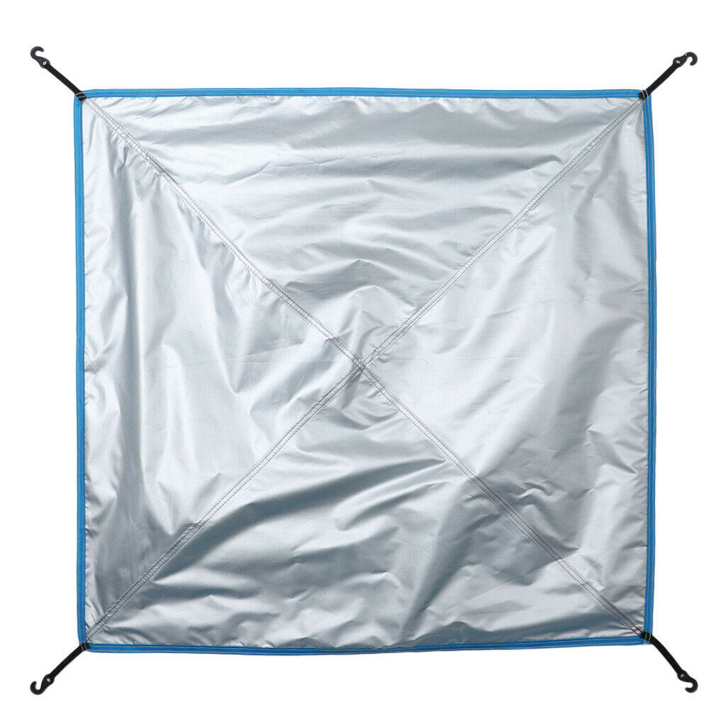 2pcs Portable Foldable Waterproof Tent Canvas Rain Cover for Camping - 81 X 81cm