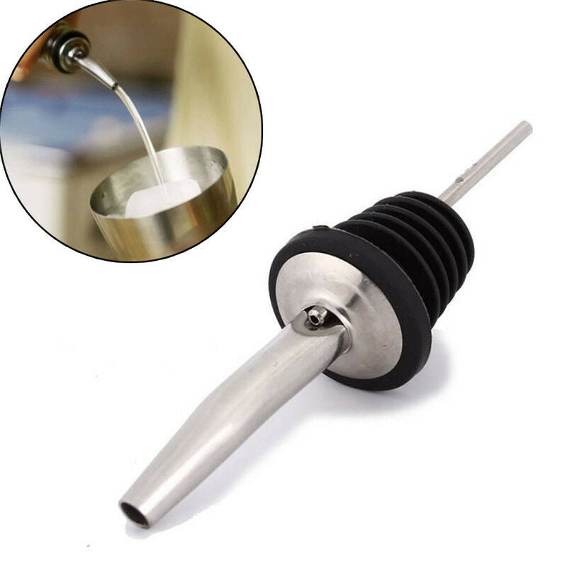 Stainless Steel Wine Olive Oil Pourer Dispenser Shaker Spout Kitchen Tools